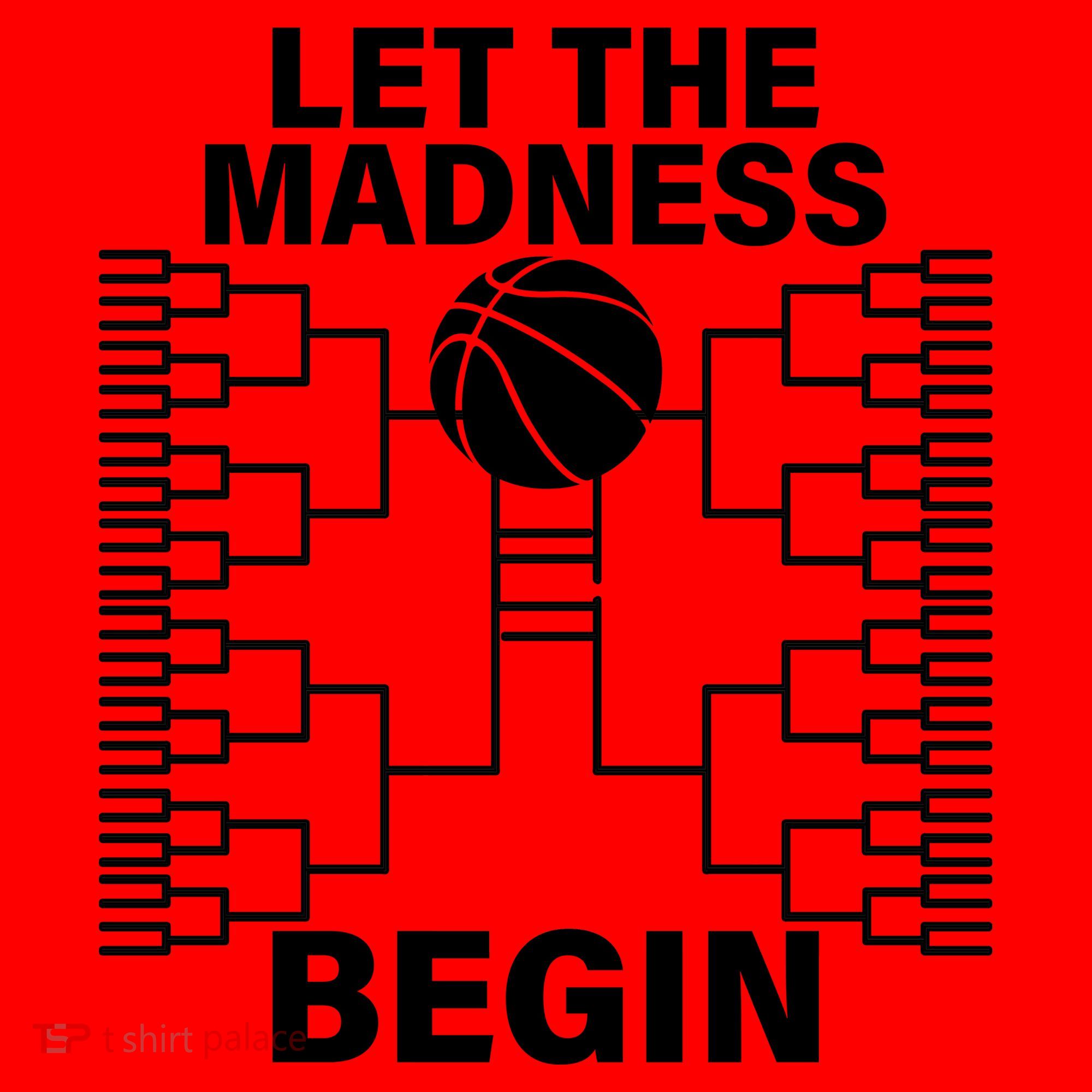 Let The Madness Begin College Basketball Santa Hat