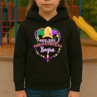 Let the shenanigans begin Kids Hoodie thumb 3