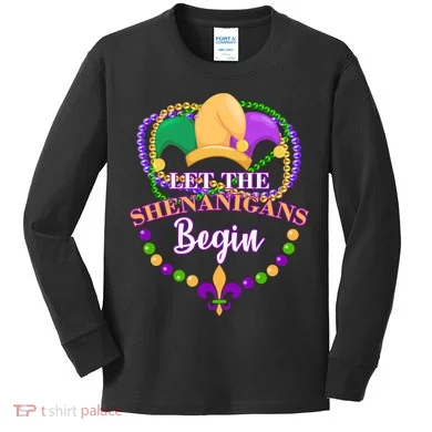 Let the shenanigans begin Kids Long Sleeve Shirt