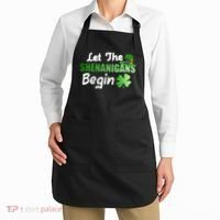 Let The Shenanigans Begin Funny St Patty Apron thumb 2