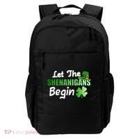 Let The Shenanigans Begin Funny St Patty Backpack thumb 0