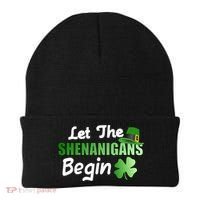 Let The Shenanigans Begin Funny St Patty Beanie thumb 0
