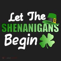Let The Shenanigans Begin Funny St Patty Beanie thumb 2