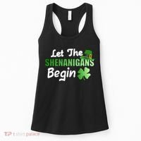Let The Shenanigans Begin Funny St Patty Women's Tank Top thumb 0
