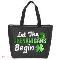 Let The Shenanigans Begin Funny St Patty Tote Bag thumb 0