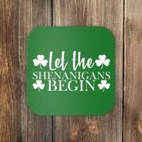 Let The Shenanigans BeginSt Pattys Day Party Coaster thumb 0