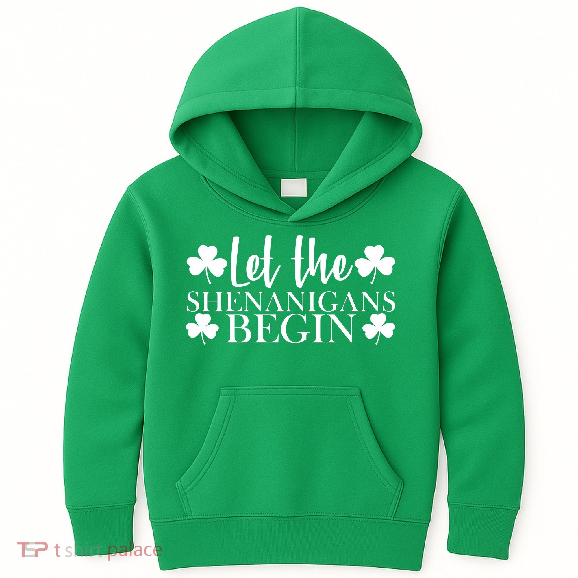 Let The Shenanigans BeginSt Pattys Day Party Kids Hoodie