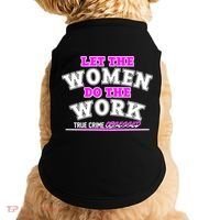 Let The Women Do the Work True Crime Obsessed Doggie Tank thumb 0