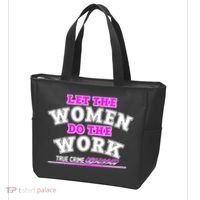 Let The Women Do the Work True Crime Obsessed Tote Bag thumb 3