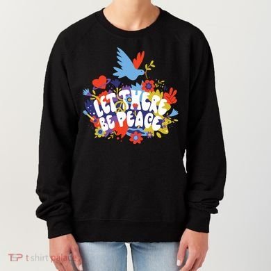 Let There Be Peace Floral Women's Sweatshirt