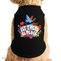 Let There Be Peace Floral Doggie Tank thumb 0