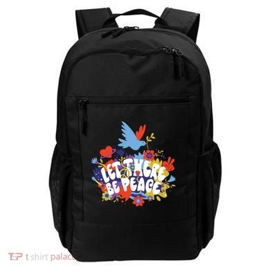 Let There Be Peace Floral Backpack