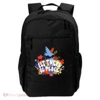 Let There Be Peace Floral Backpack thumb 0