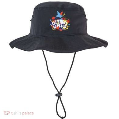 Let There Be Peace Floral Bucket Hat