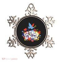 Let There Be Peace Floral Ornament thumb 0