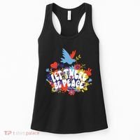 Let There Be Peace Floral Women's Tank Top thumb 0