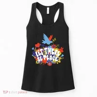 Let There Be Peace Floral Women's Tank Top thumb 0