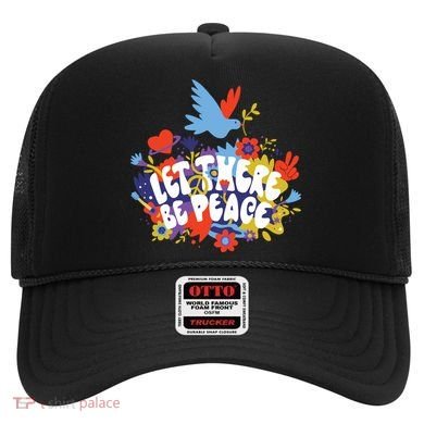Let There Be Peace Floral Hat