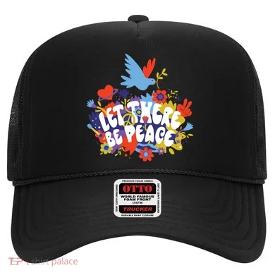 Let There Be Peace Floral Hat