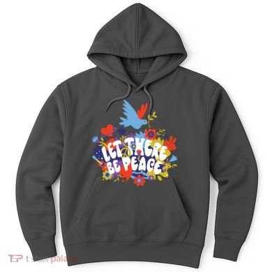 Let There Be Peace Floral Hoodie