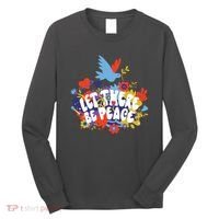 Let There Be Peace Floral Long Sleeve Shirt thumb 0