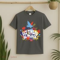 Let There Be Peace Floral T-Shirt thumb 2