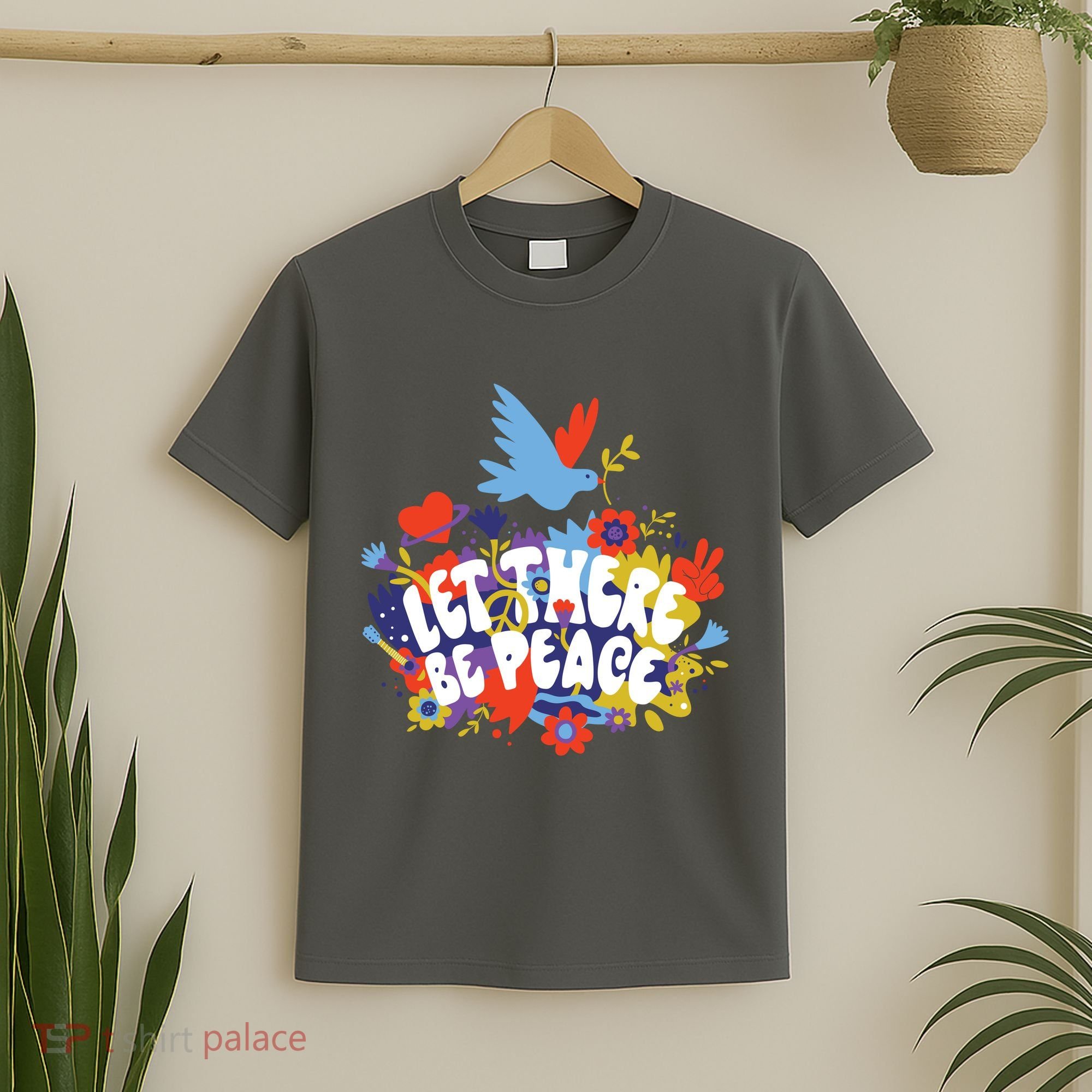 Let There Be Peace Floral T-Shirt