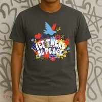 Let There Be Peace Floral T-Shirt thumb 3