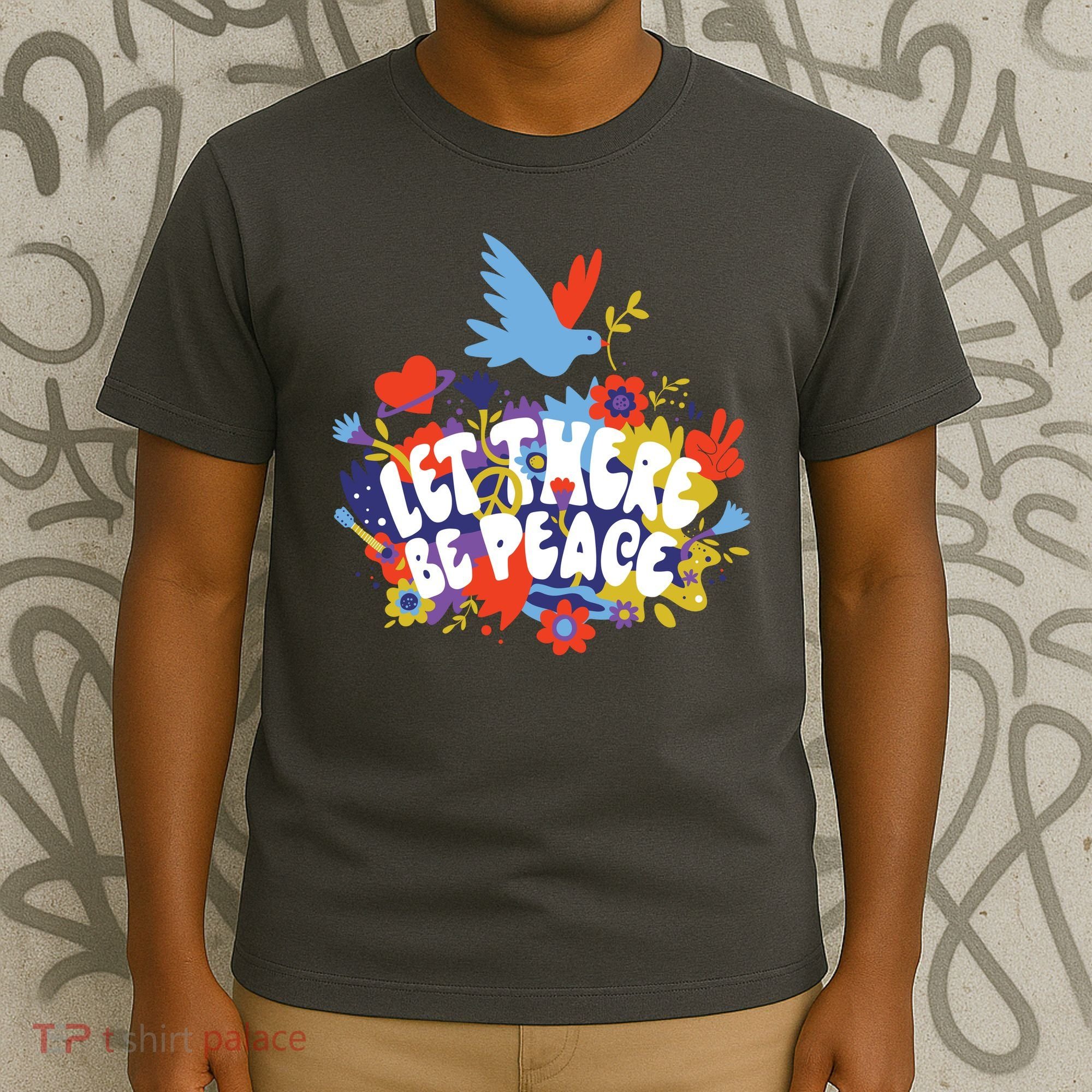Let There Be Peace Floral T-Shirt