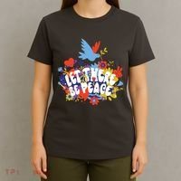 Let There Be Peace Floral T-Shirt thumb 4