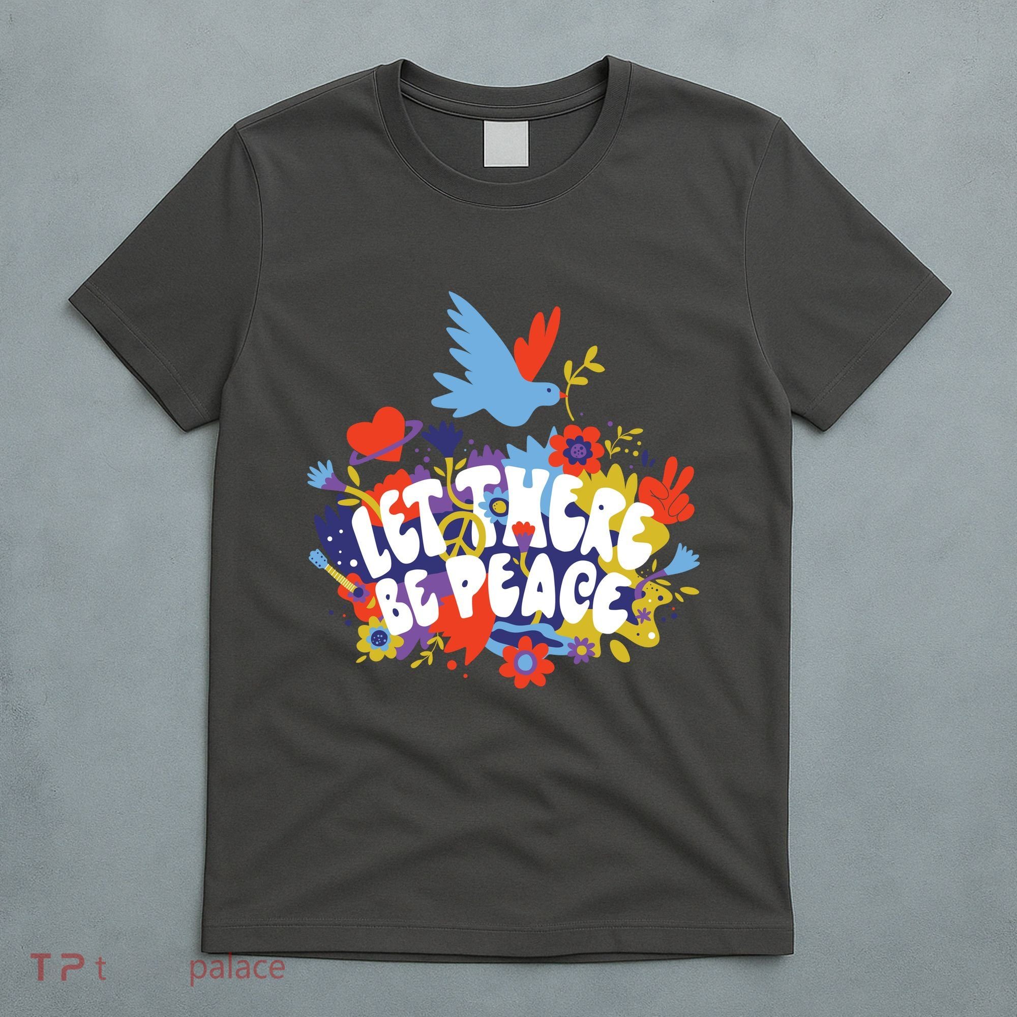 Let There Be Peace Floral T-Shirt
