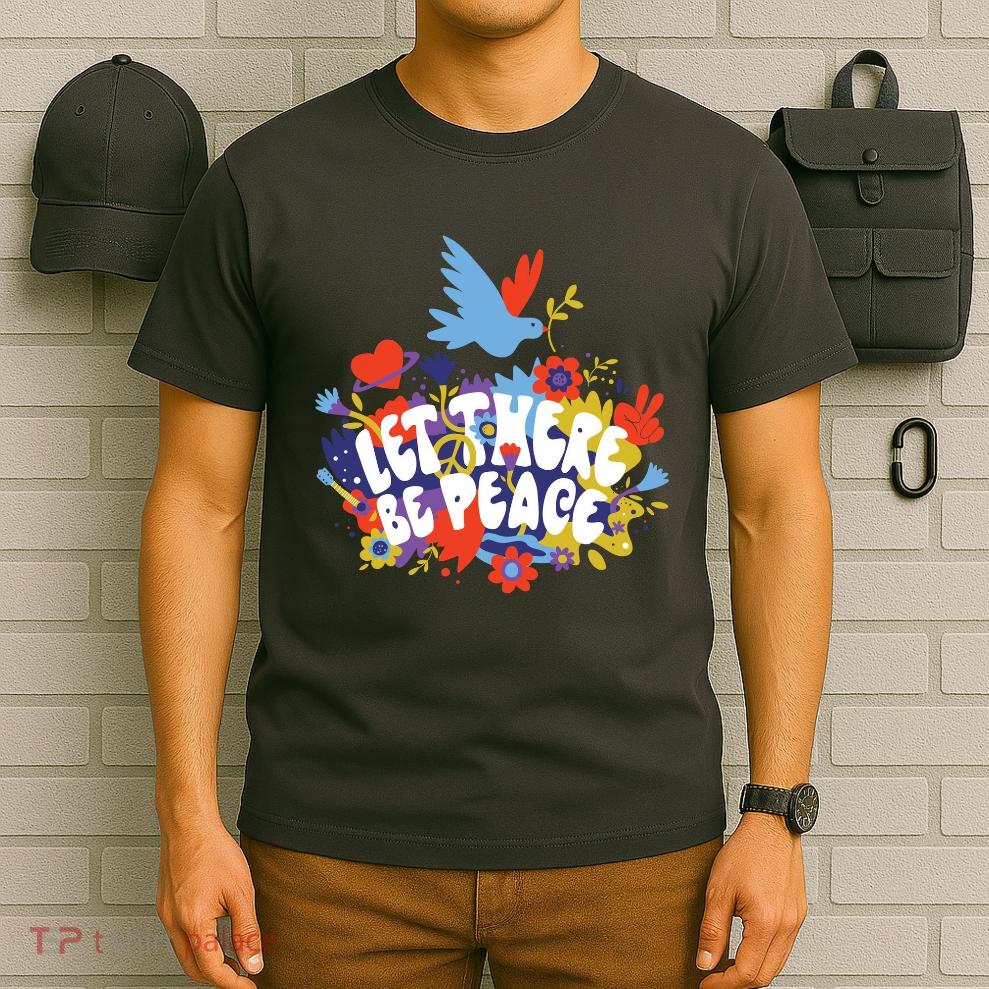 Let There Be Peace Floral T-Shirt