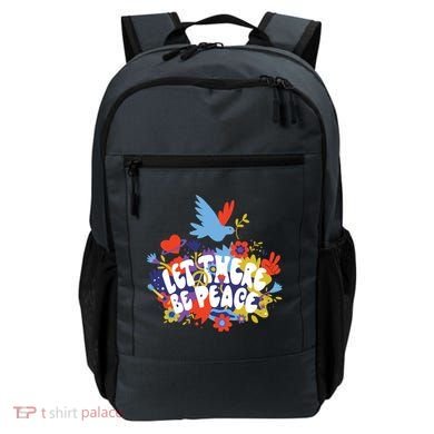 Let There Be Peace Floral Backpack