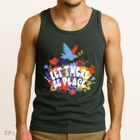 Let There Be Peace Floral Tank Top thumb 3