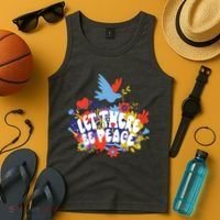 Let There Be Peace Floral Tank Top thumb 4