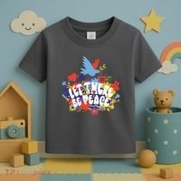Let There Be Peace Floral Toddler T-Shirt thumb 3