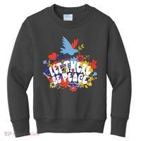 Let There Be Peace Floral Kids Sweatshirt thumb 0