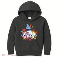 Let There Be Peace Floral Kids Hoodie thumb 0
