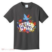 Let There Be Peace Floral Kids T-Shirt thumb 0