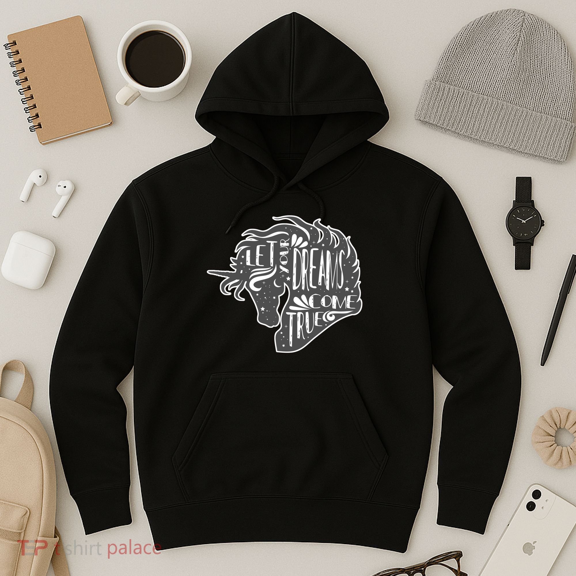Let Your Dreams Come True Unicorn Hoodie