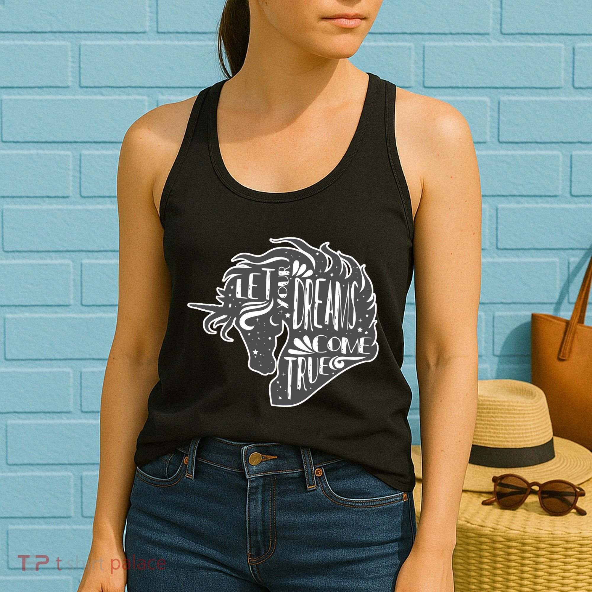 Let Your Dreams Come True Unicorn Women's Tank Top