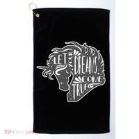 Let Your Dreams Come True Unicorn Golf Towel thumb 0