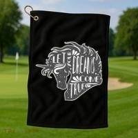 Let Your Dreams Come True Unicorn Golf Towel thumb 1