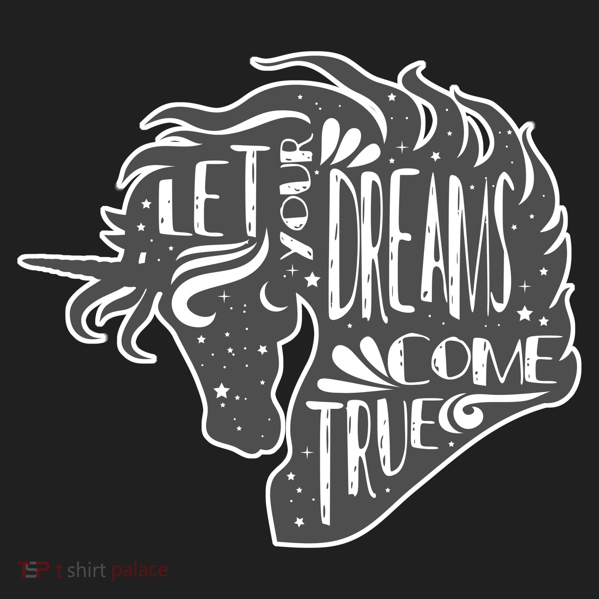 Let Your Dreams Come True Unicorn Golf Towel