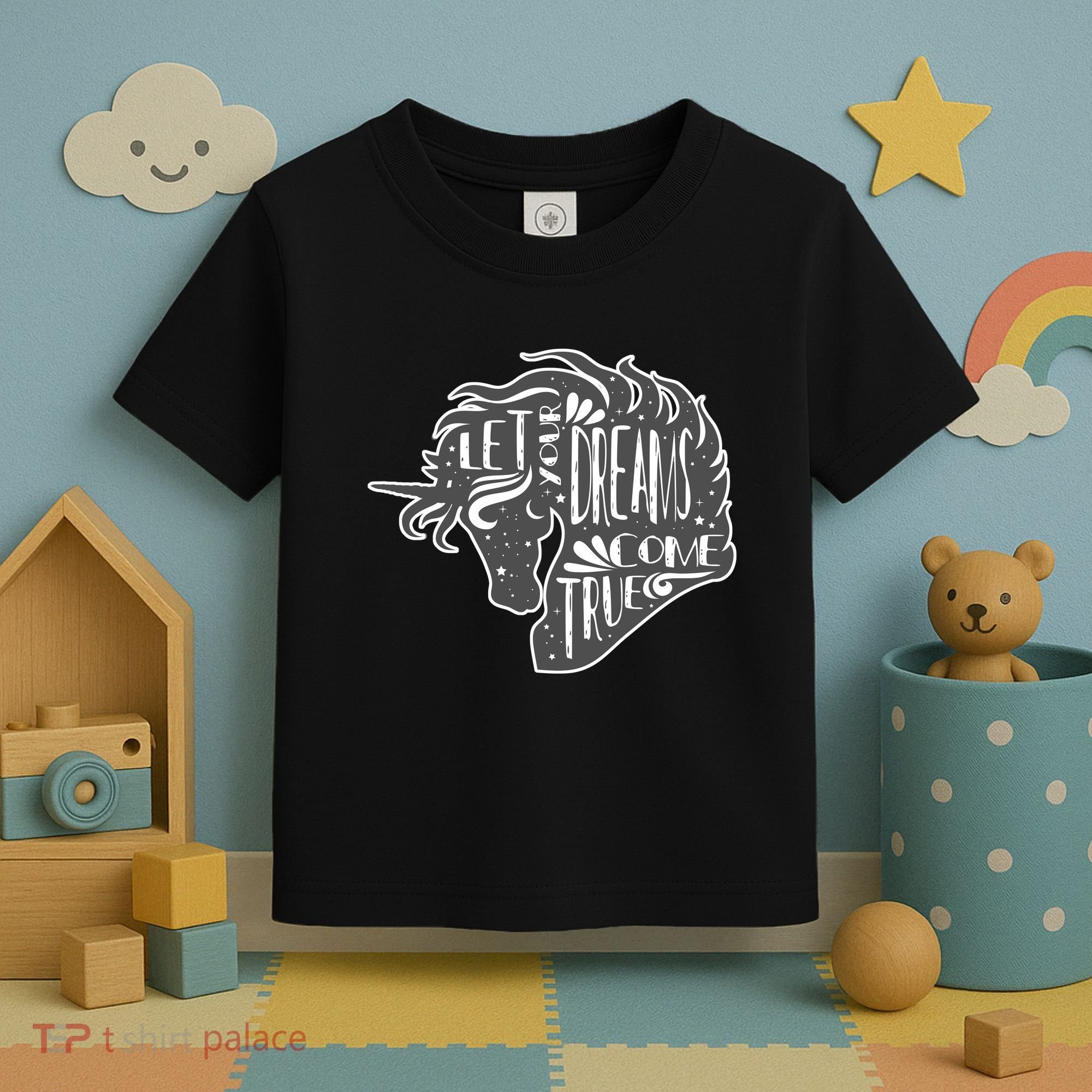 Let Your Dreams Come True Unicorn Toddler T-Shirt