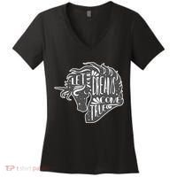 Let Your Dreams Come True Unicorn Women's V-Neck T-Shirt thumb 0