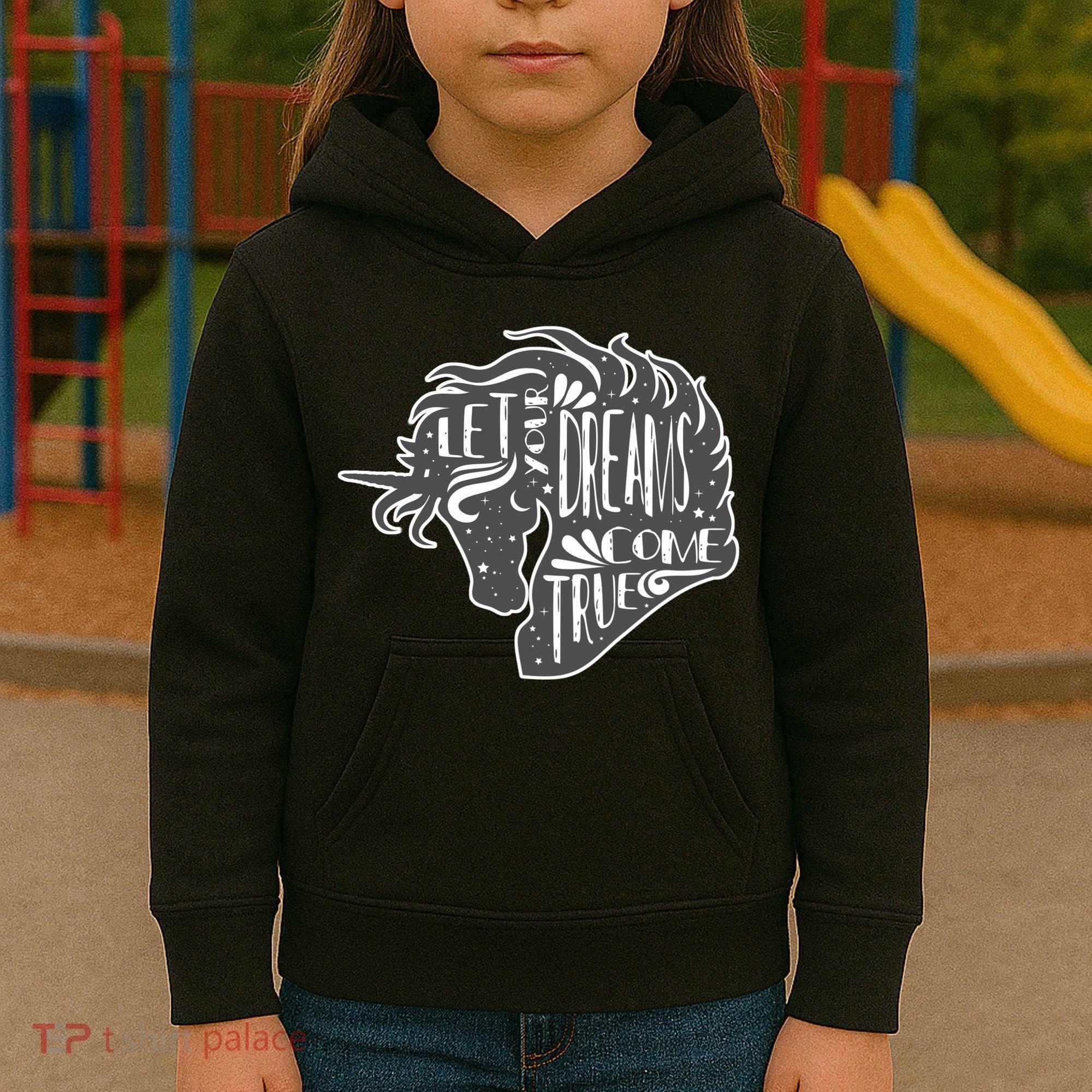 Let Your Dreams Come True Unicorn Kids Hoodie