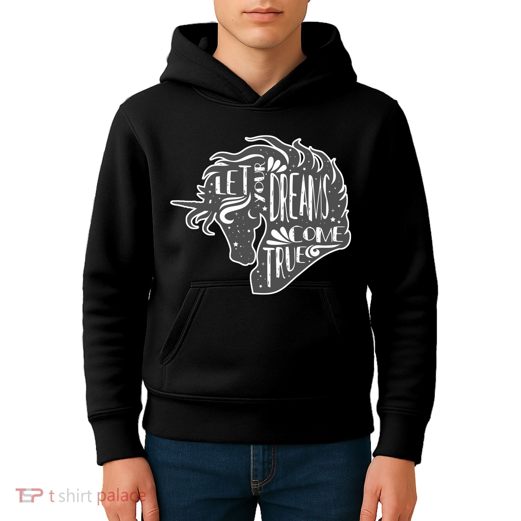 Let Your Dreams Come True Unicorn Kids Hoodie
