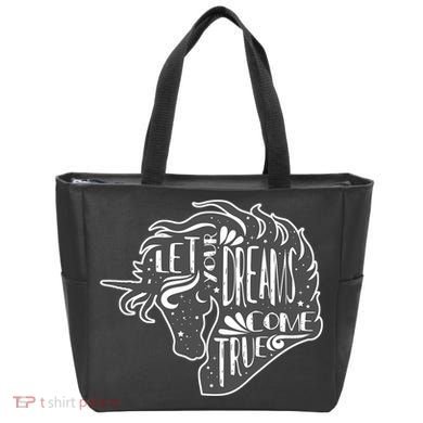 Let Your Dreams Come True Unicorn Tote Bag