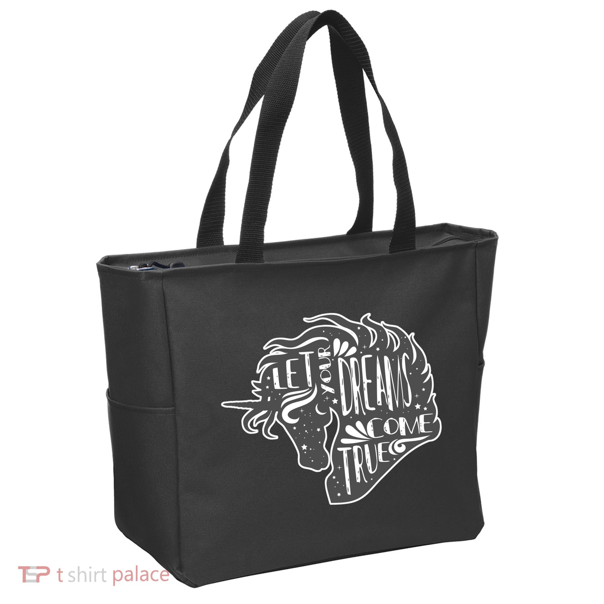 Let Your Dreams Come True Unicorn Tote Bag